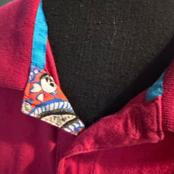 Robert Graham Fuchsia Golf Polo Shirt Casual Short Sleeve Size L - Picture 9 of 9